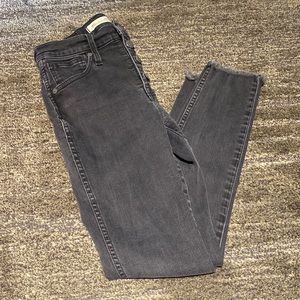 Madewell 10” High Rise Skinny in Washed Black size 24P